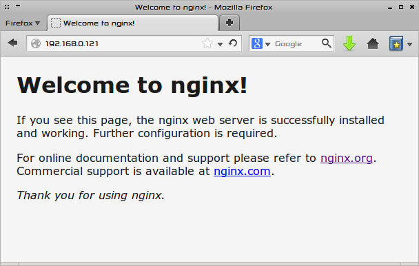 Welcome to nginx!